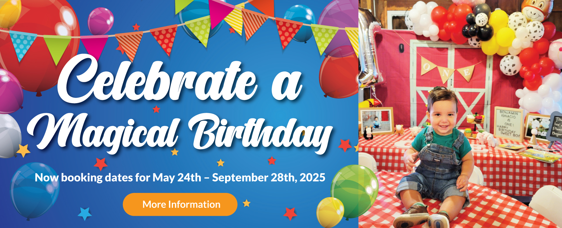 Kids Birthdays at Sonny Acres Farm 2025