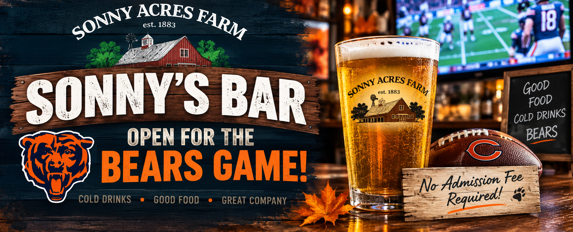 Bear's Games on at Sonny's Bar, West Chicago IL Bear's Games on at Sonny's Bar, West Chicago IL