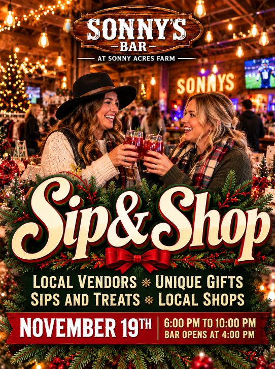 Sip & Shop Holiday Market at Sonny Acres farm 2026_MB